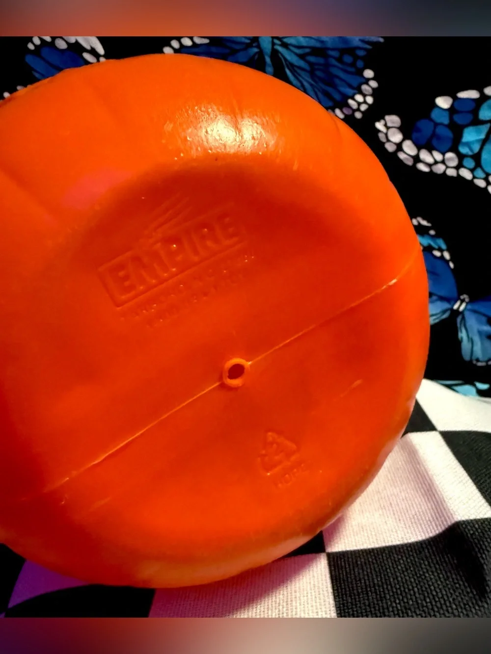 Vintage Empire Orange Halloween Jack O Lantern Blow Mold